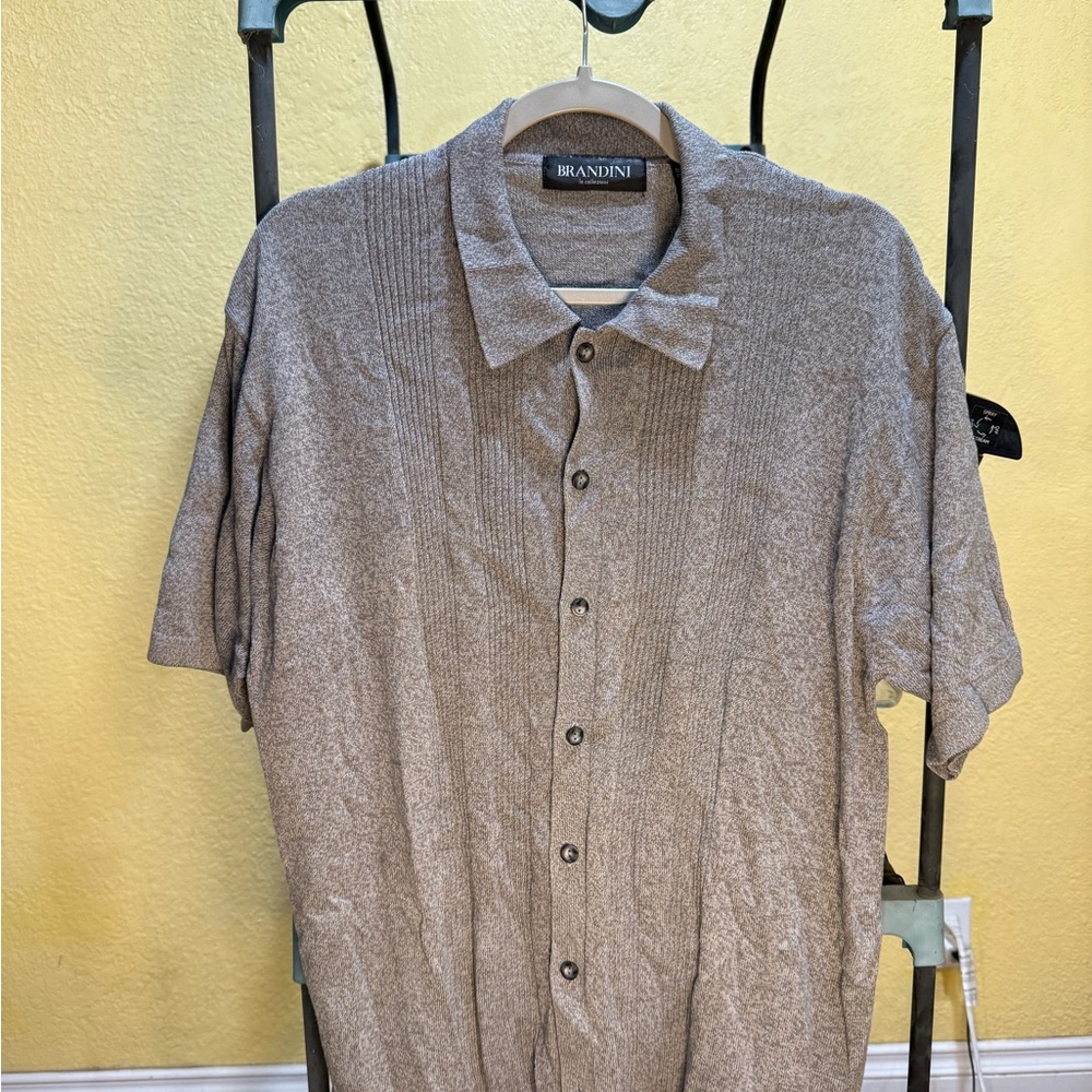 Brandin Men's Casual Button Down Shirt - Gray